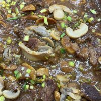 Lomo en salsa de champiñones